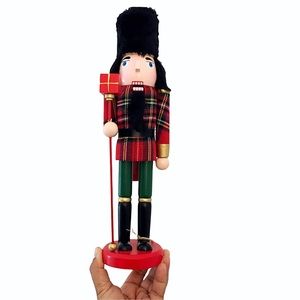Sleigh Hill Trading co. Scottish Plaid Christmas Nutcracker